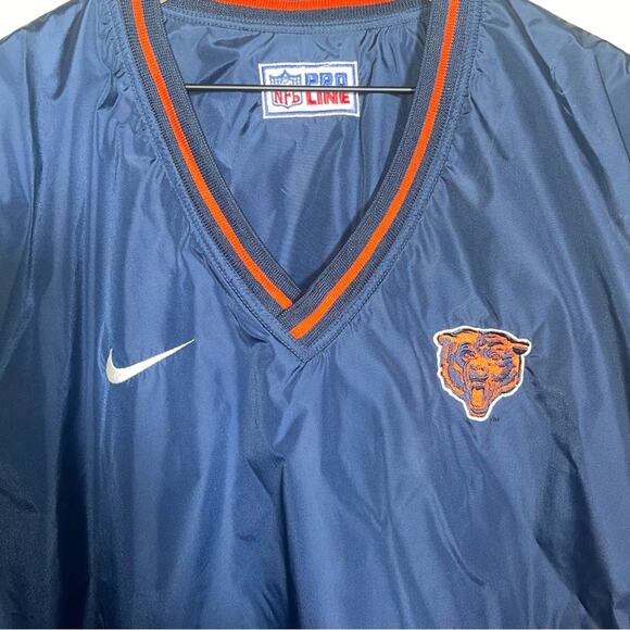 VNTG NFL NIKE PRO LINE CHICAGO BEARS reversible jacket sports team wear XXL - Picture 4 of 6